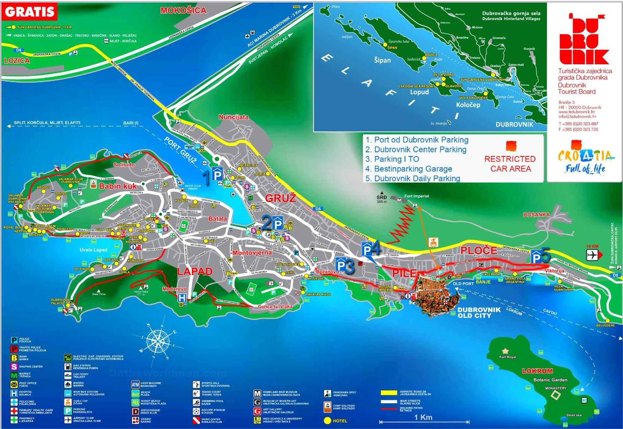 Gradac With Garden Next To And Old Town *
